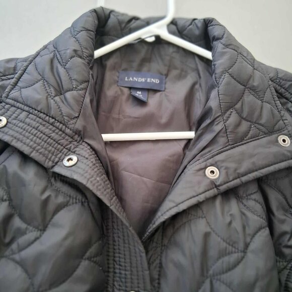LADIES- QUILTED LANDS END JACKET-SIZE MEDIUM - Picture 10 of 10